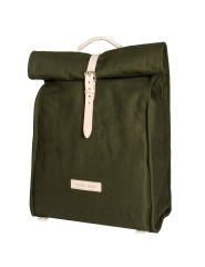 Canvas Backpack Computer Bag School Bag- Leather Belt