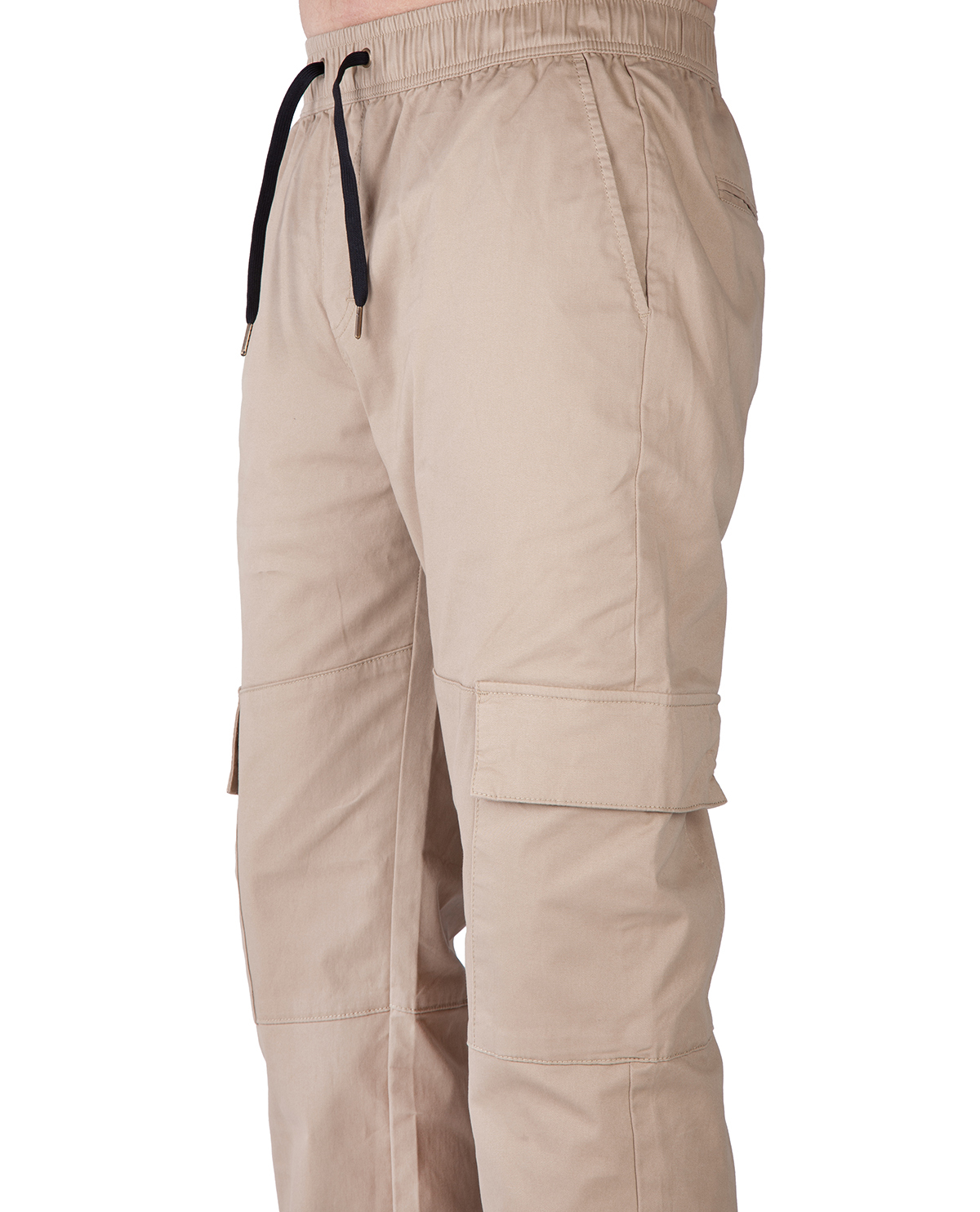 Men Cargo Joggers Athletic Pants Khaki