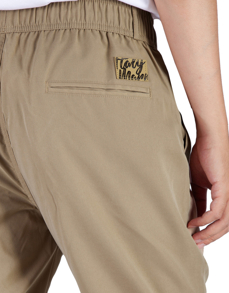 Man Lightweight Jogger Pants Slim Fit Khaki