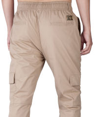 Men Cargo Joggers Athletic Pants Khaki