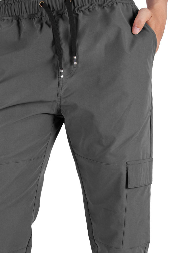 Man Lightweight Jogger Pants Slim Fit Mid Grey
