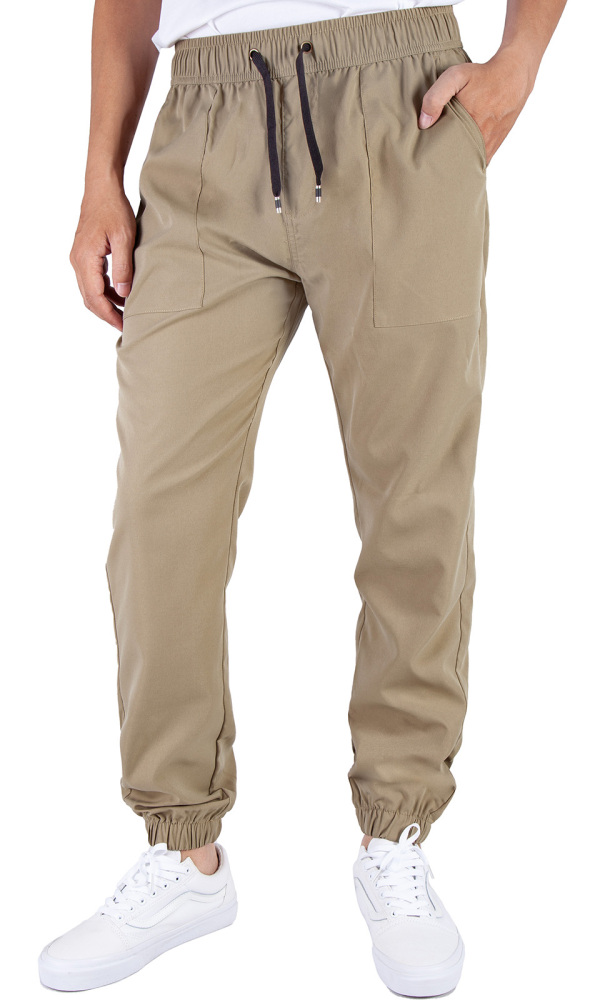 Man Lightweight Jogger Pants Khaki