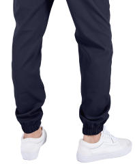 Man Lightweight Jogger Pants Slim Fit Navy Blue