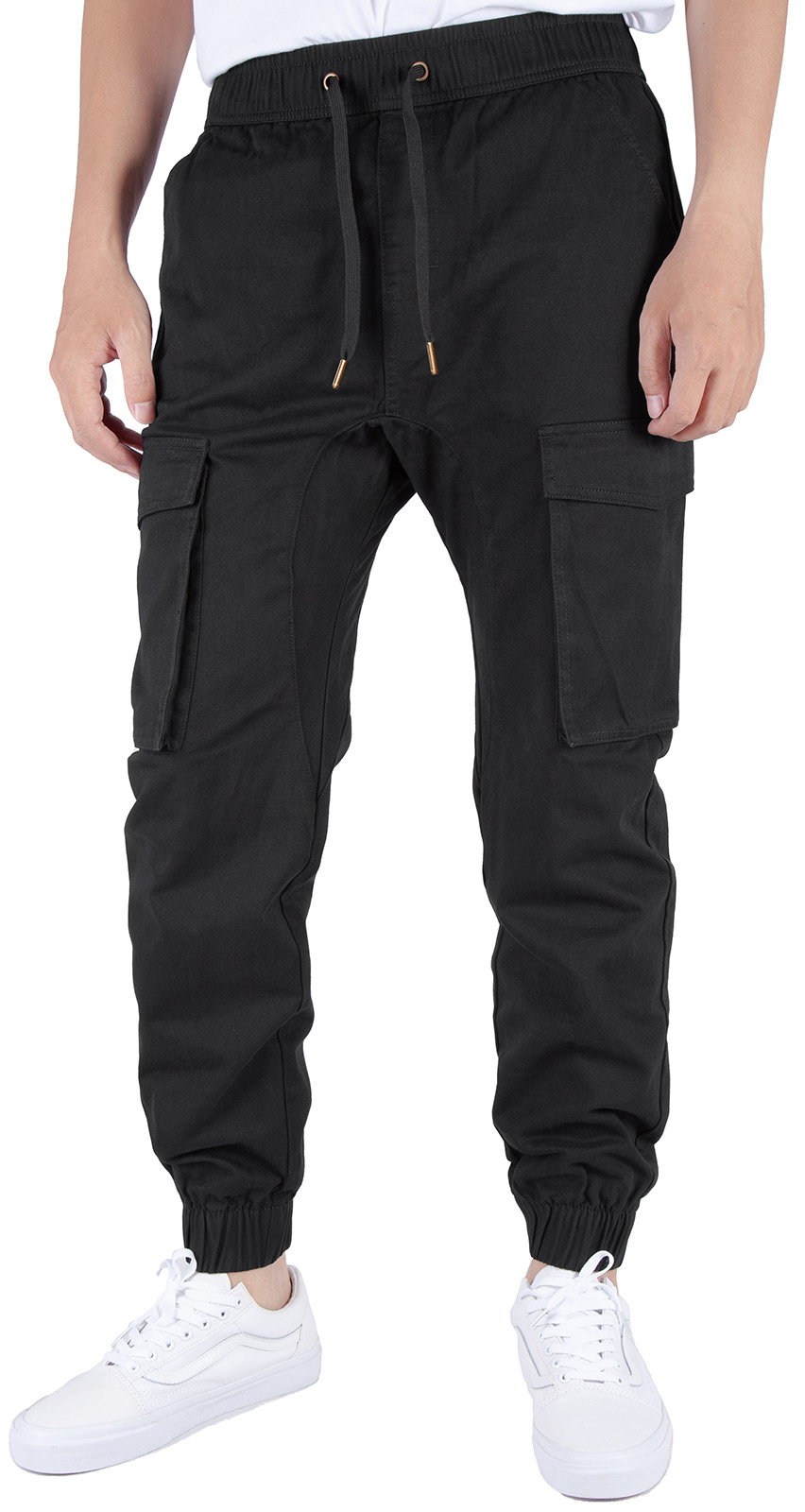 Man Cargo Jogger Pants Black