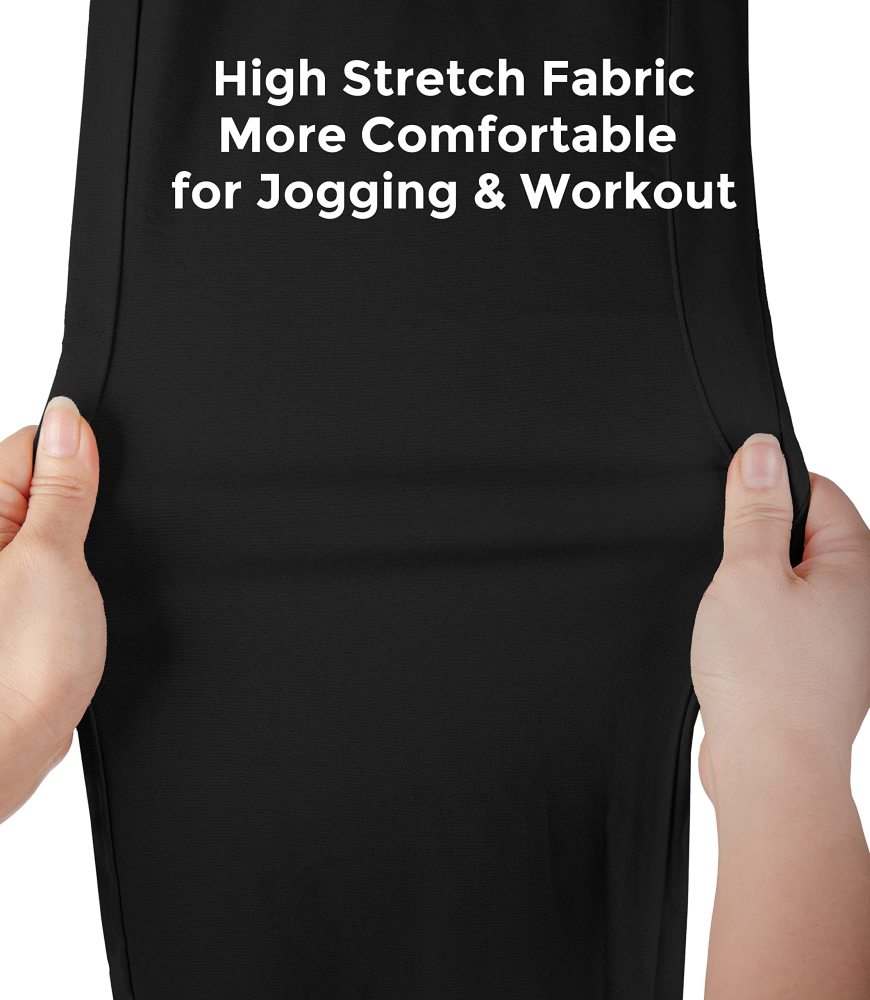 Men Lightweight Summer Jogger Sweatpants Slim Fit Black