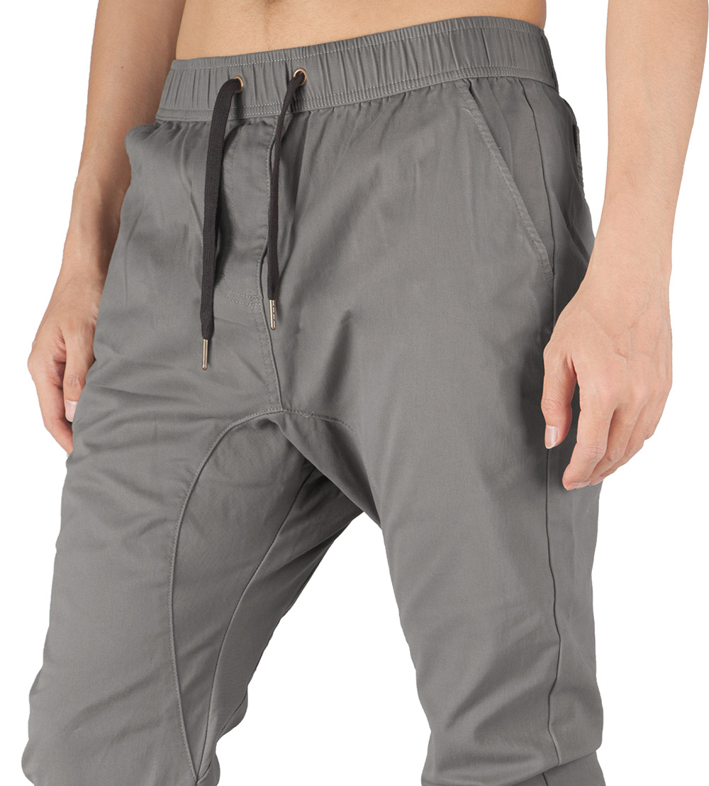 Grey khaki joggers deals