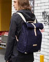 Canvas Backpack Computer Bag School Bag- Leather Belt