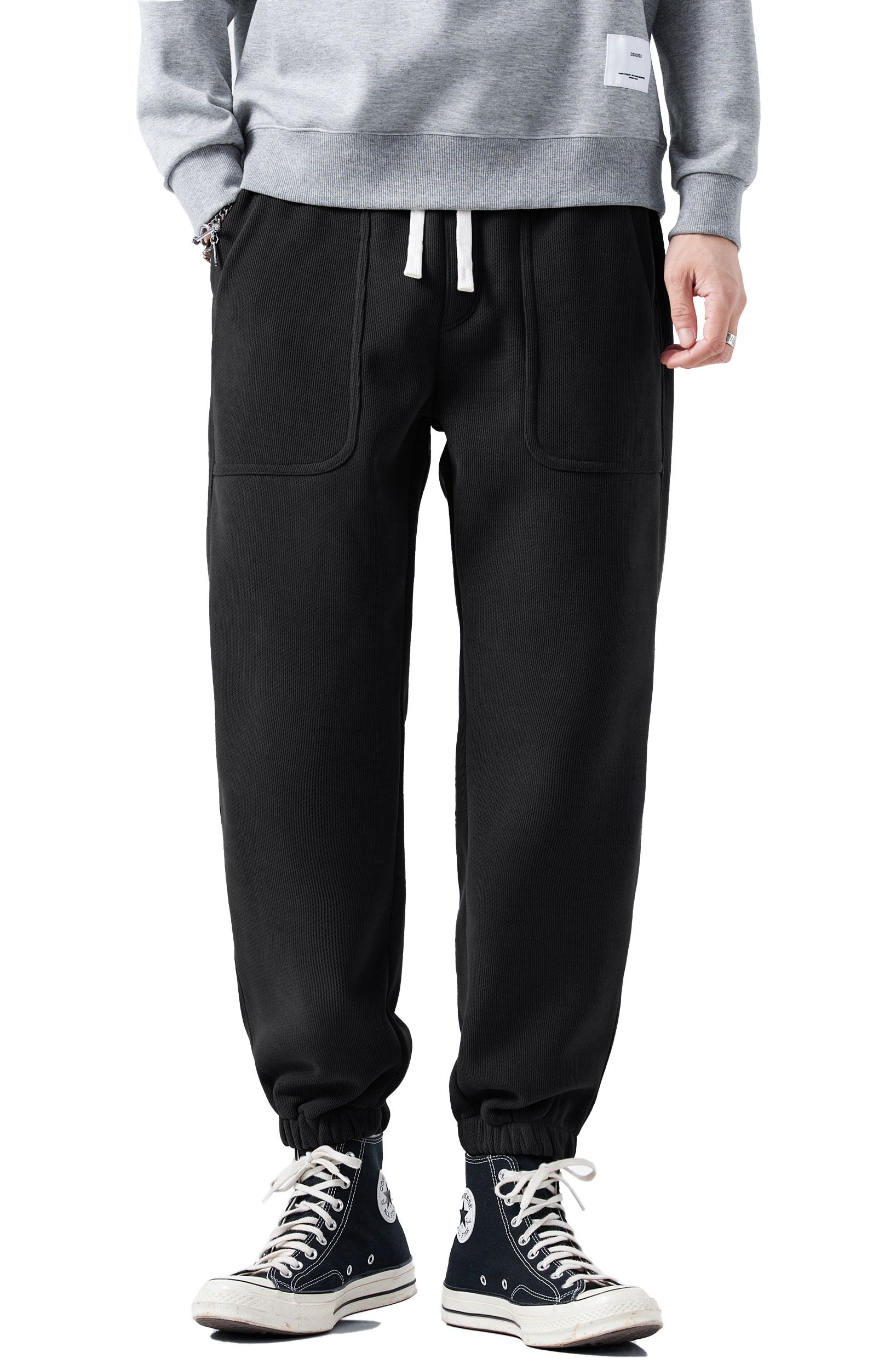 Mens Fleece Lined Sweatpants Winter Warm Running Outdoor