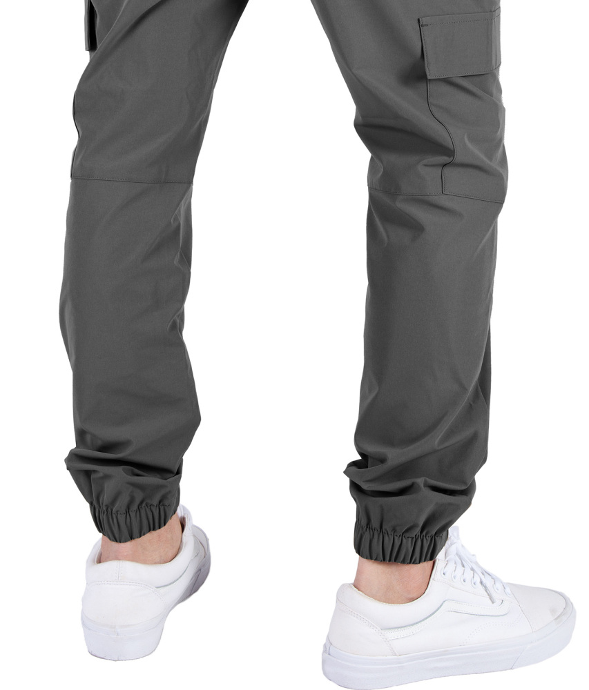 Man Lightweight Jogger Pants Slim Fit Mid Grey