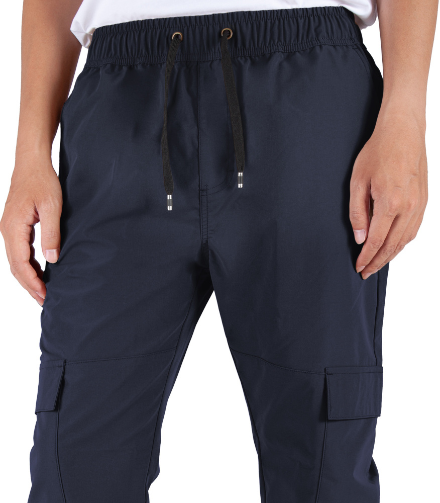 Man Lightweight Cargo Jogger Pants Slim Fit Navy Blue