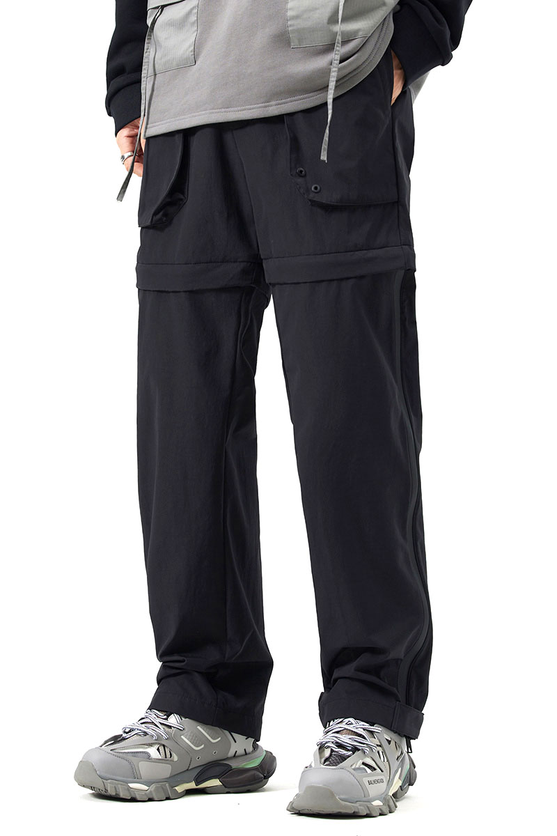 Mens Utility Hiking Pants Convertible Zip Off Fishing Motor Safari