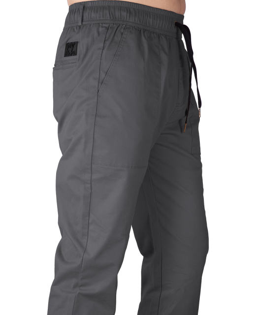 Men Joggers with Pockets Slim Fit Athletic Pants Dark Grey