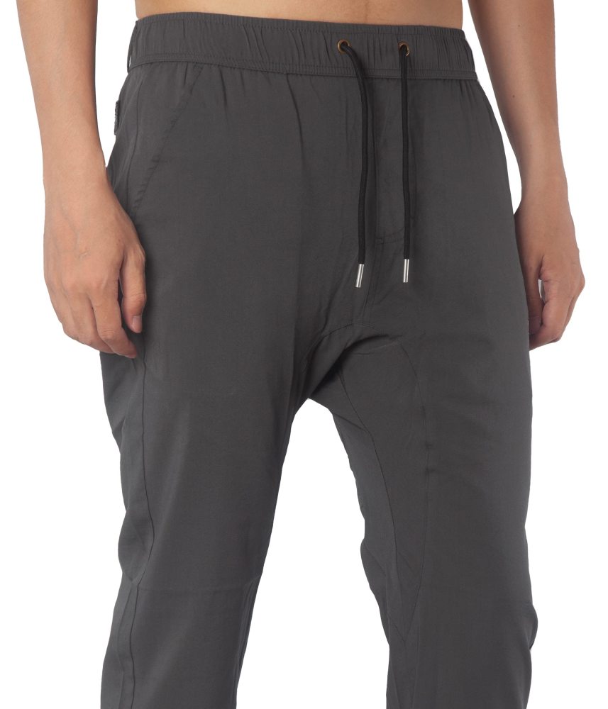 Men Lightweight Summer Jogger Sweatpants Slim Fit Dark Grey