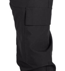 Man Lightweight Cargo Jogger Pants Slim Fit Black