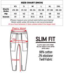 Mens Joggers with Zipper Pockets Slim Fit Khaki