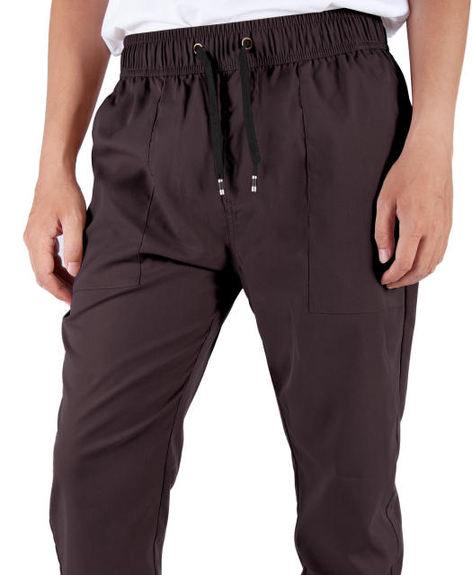 Man Lightweight Jogger Pants Slim Fit Coffee