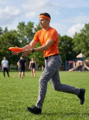 Men's Slim-Fit Cargo Pants - Mid Grey