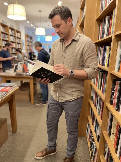 Men's Slim-Fit Cargo Pants - Mid Grey