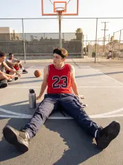 Man Cargo Jogger Pants Slim Fit Navy Blue