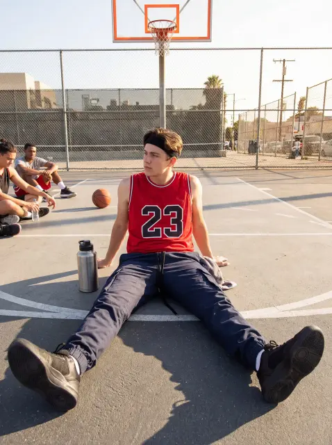 Man Cargo Jogger Pants Slim Fit Navy Blue