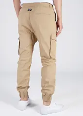 Man Cargo Jogger Pants Slim Fit Khaki