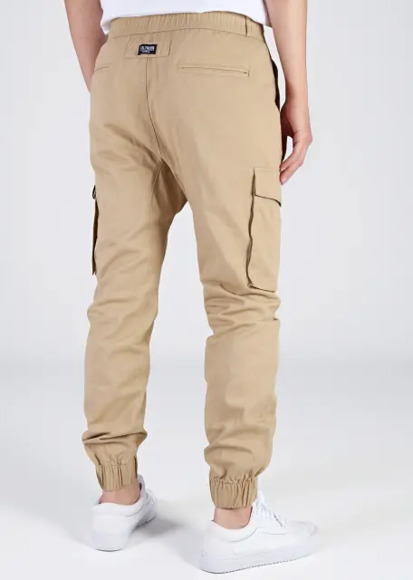 Man Cargo Jogger Pants Slim Fit Khaki