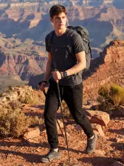 Men's Slim-Fit Chino Joggers - Black