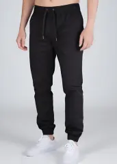 Men Joggers with Pockets Slim Fit Athletic Pants Black