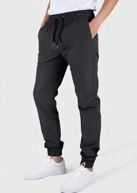 Ultra-Comfort Men's Dark Grey Lightweight Jogger Pants