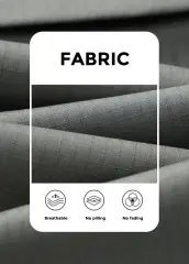 Mens Utility Convertible Hiking Pants Quick Dry Zip Off Travel Safari Pants Loose Fit Mid Grey