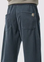 Fleece Lined Joggers for Men Winter with Pockets Relaxed Fit Natural Grey