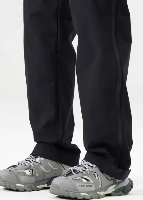 Mens Utility Hiking Pants Convertible Zip Off Fishing Motor Safari Travel Relaxed Fit Black