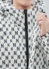 Men Puffer Down Jacket with Hood for Winter Beige