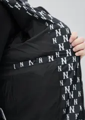 Men Puffer Down Jacket with Hood for Winter Black