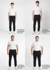 Men's Slim-Fit Chino Joggers - Black