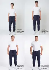 Men's Slim-Fit Cargo Joggers - Navy Blue