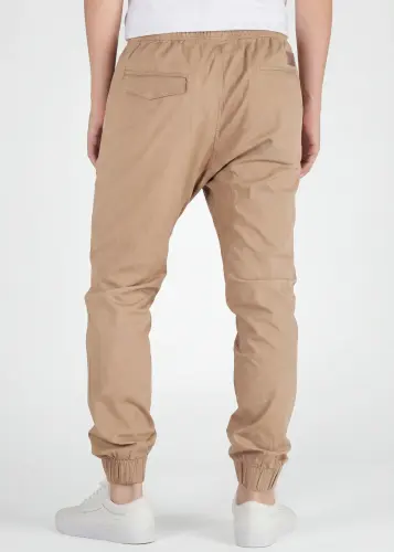 Men's Slim-Fit Chino Joggers - Classic Khaki