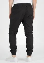Men's Slim-Fit Chino Joggers - Black