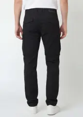 Men's Slim-Fit Cargo Pants - Jet Black