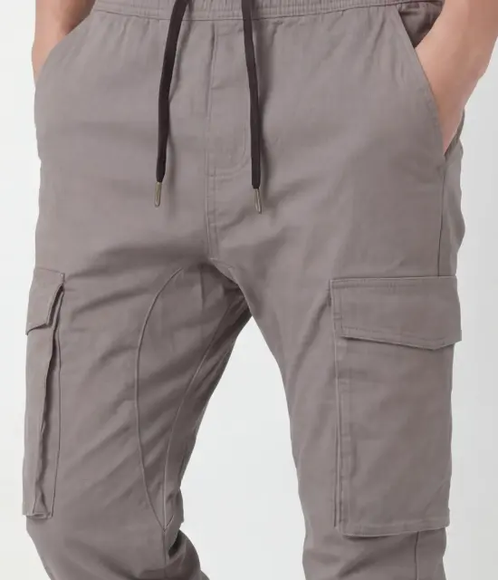 Men's Slim-Fit Cargo Joggers - Mid Grey