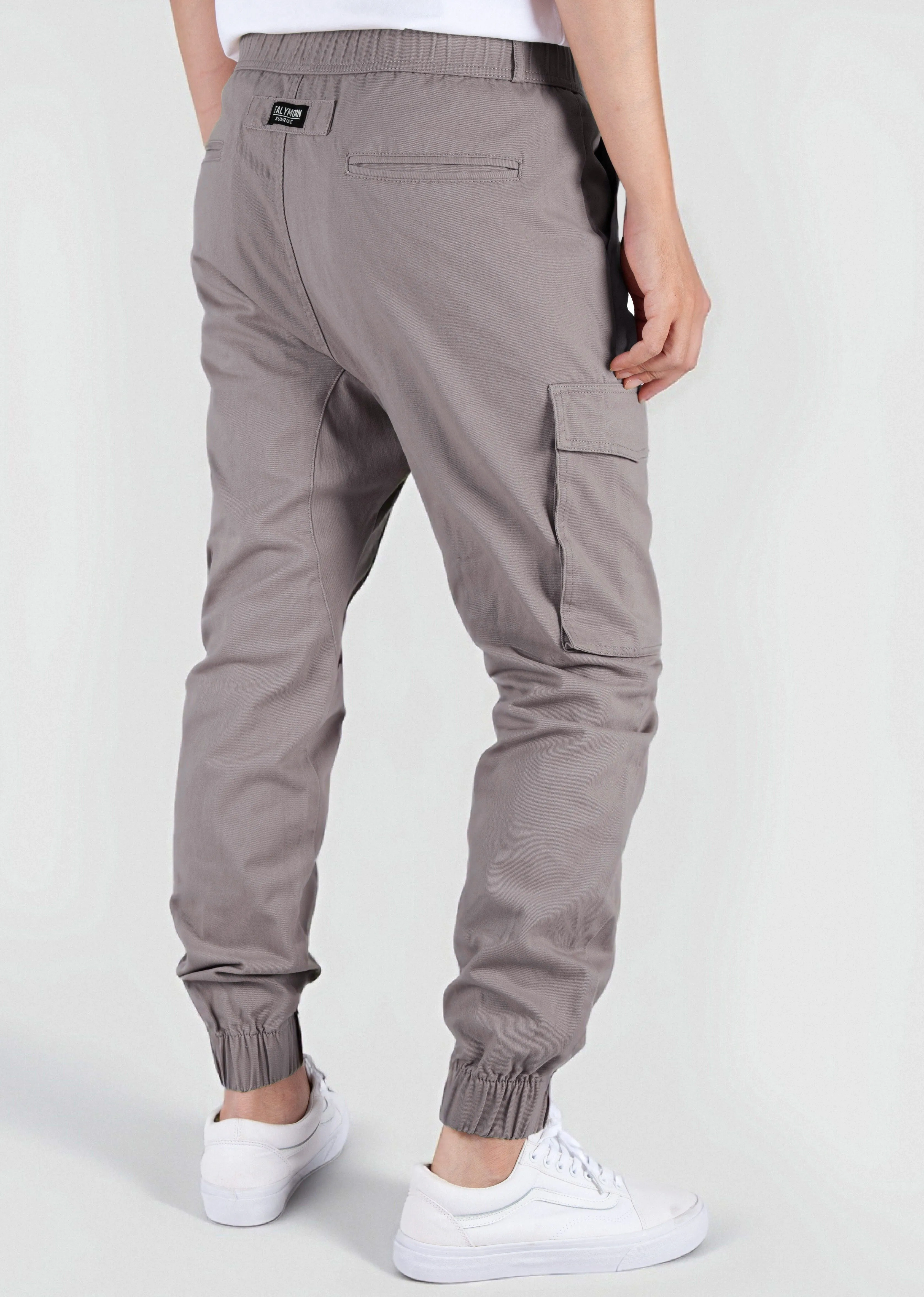 Men's Slim-Fit Cargo Joggers - Mid Grey