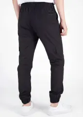 Man Lightweight Cargo Jogger Pants Black