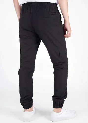 Man Lightweight Cargo Jogger Pants Black