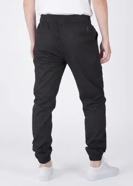 Men Joggers with Pockets Slim Fit Athletic Pants Black