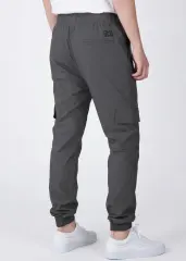 Men Cargo Joggers Athletic Pants Dark Grey