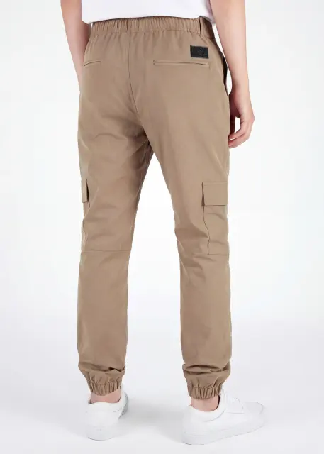 Man Lightweight Cargo Jogger Pants Khaki