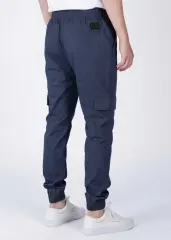 Men Cargo Joggers Athletic Pants Navy Blue