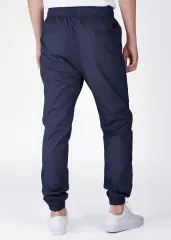 Men Joggers with Pockets Slim Fit Athletic Pants Navy Blue