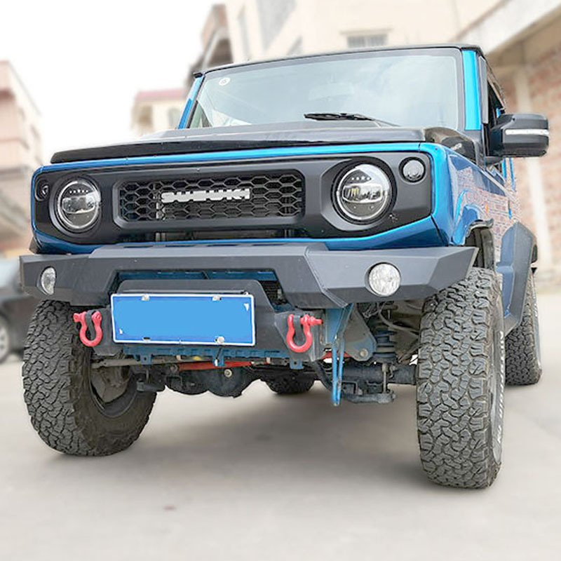 Front Bumper C Steel/Aluminium with Winch mount for Jimny JB74W JB64W JB74 JB64 2018+