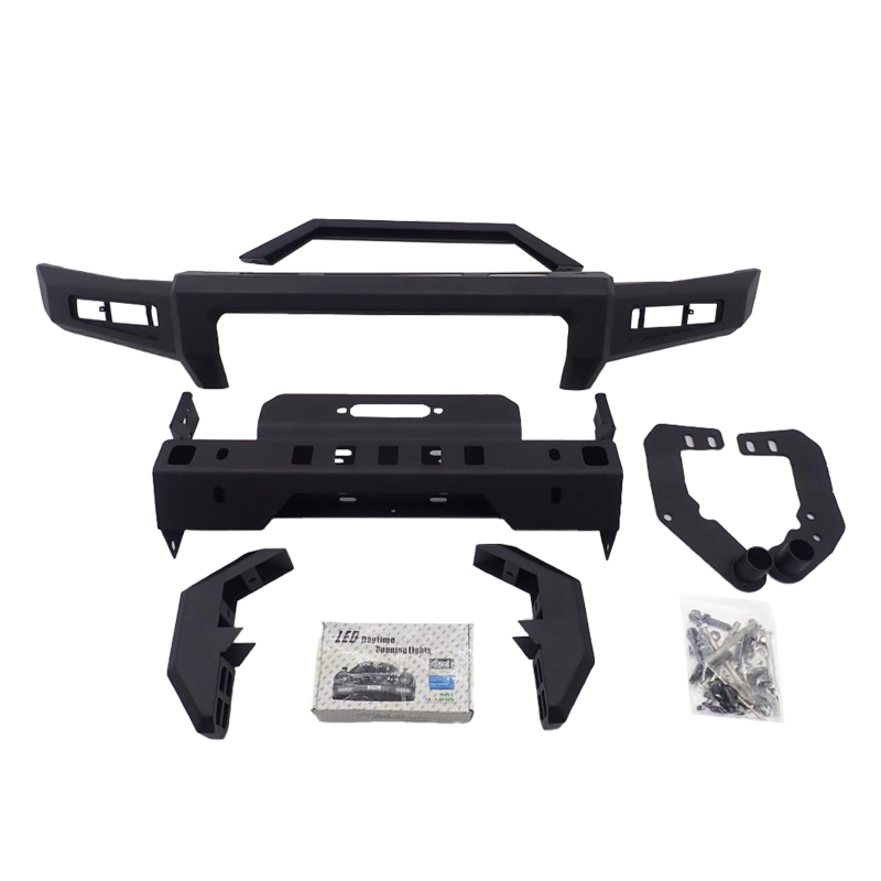 Front Bumper A - Steel/Aluminium with DRL with Winch mount for Jimny JB74W JB64W JB74 JB64 2018+